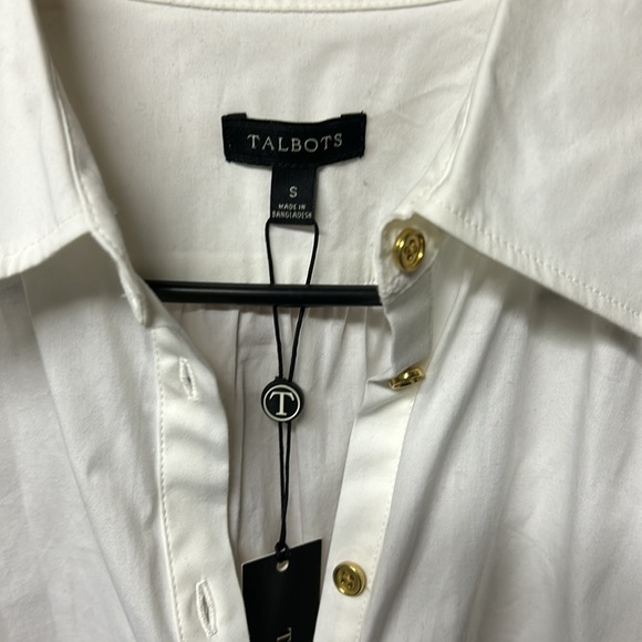 White new with tag blouse, Talbots. - Picture 2 of 7